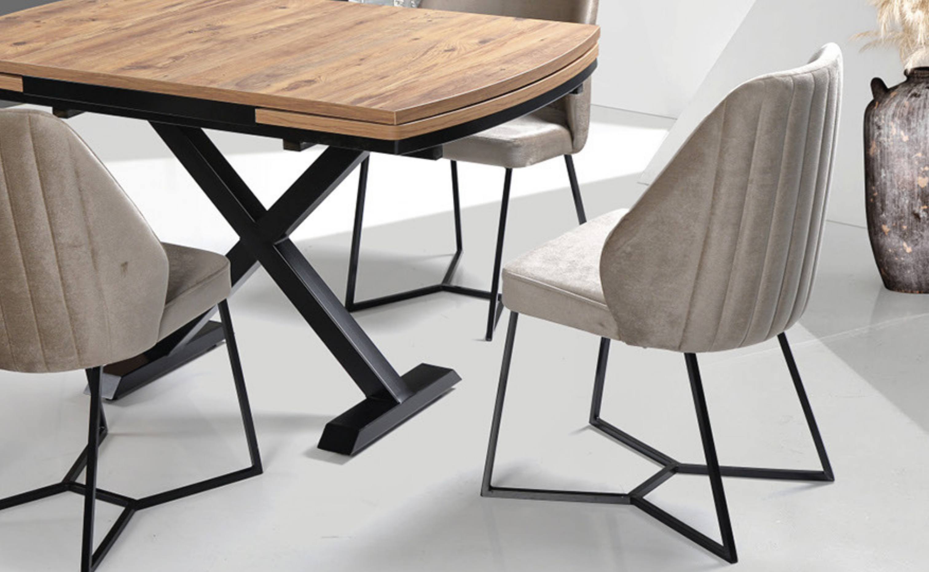 Asos Çam Masa & Rio Sandalye Takımı